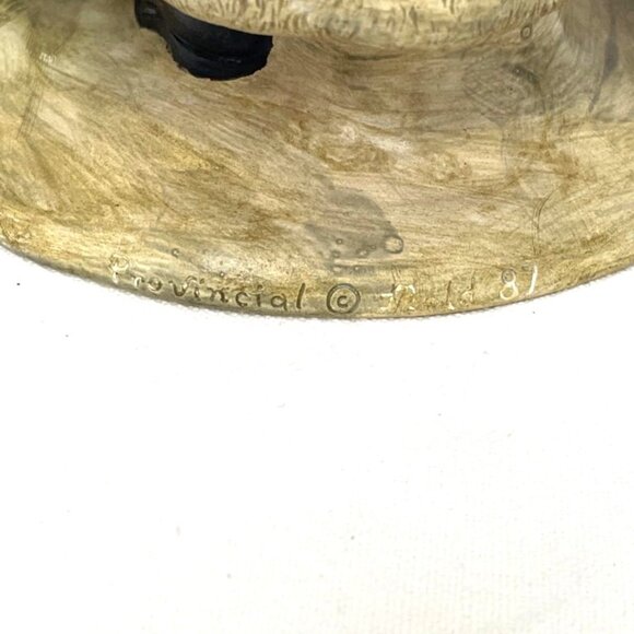 Vintage Provincial Mold Ceramic Santa Claus Hand Painted Children & Bag of Toys - Picture 4 of 6